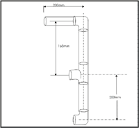 The drawing for one of the projects that candidates make on the Plumbing Maintenance Course