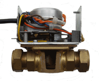 Sectioned diverter valve used on the Plumbing Maintenance Course